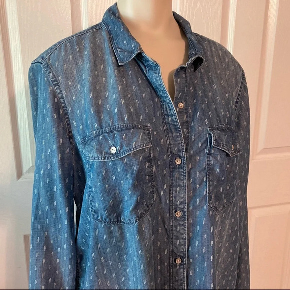 Calvin Klein Long Sleeve Denim Shirt M - Picture 2 of 15